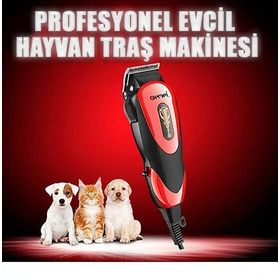 Gemei GM-1023 Elektrikli Kedi Köpek Tıraş Seti