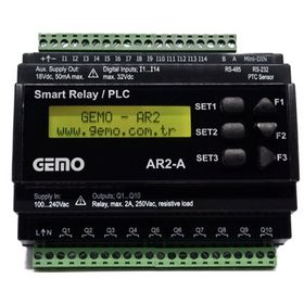 Gemo AR2-A-230VAC-12D2A-RTC Programlanabilir Akıllı Röle