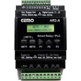 Gemo AR2-A-230VAC-8D-RTC Programlanabilir Akıllı Röle
