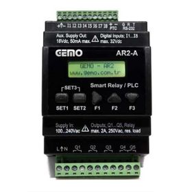 Gemo AR2-A-230VAC-8D-RTC Programlanabilir Akıllı Röle