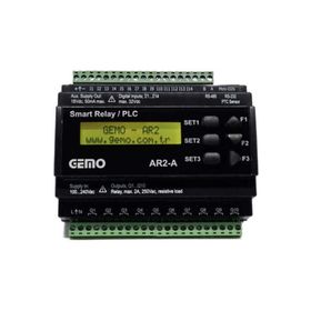 Gemo AR2-A-24VDC-12D2A-RTC Programlanabilir Akıllı Röle