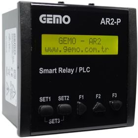 Gemo AR2-P-24VDC-10D2A- AR2-P-230VAC-10D2A Panel Tipi Akıllı Röle
