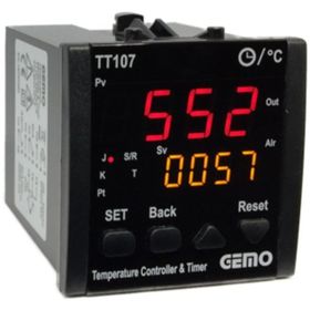 Gemo TT107-230VAC Dahili Zaman Röleli Pıd Sıcaklık Kontrol