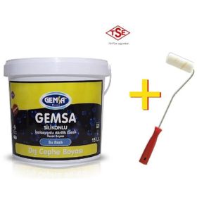 Gemsa 0001 Beyaz 10 kg Silikonlu İzolasyonlu Dış Cephe Boyası