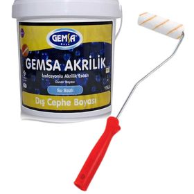 Gemsa Akrilik Beyaz 1 kg Dış Cephe Boyası
