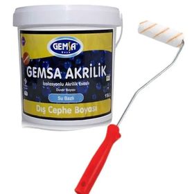 Gemsa Akrilik Toprak 1 kg Dış Cephe Boyası