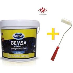 Gemsa Beyaz 3 kg Silikonlu Dış Cephe Boyası