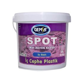 Gemsa Spot 0001 Beyaz 3 kg Plastik İç Cephe Duvar Boyası