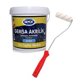 Gemsa Su Bazlı 1 kg Gül Suyu Akrilik Dış Cephe Boyası