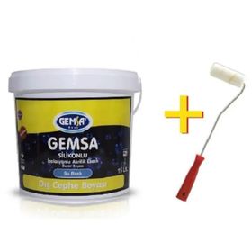 Gemsa Su Bazlı 20 kg Siyah Silikonlu Dış Cephe Boyası
