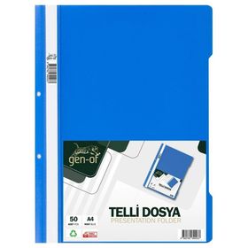 Gen-Of 5 Renk Klasör Telli Poşet Dosya Ofis Seti