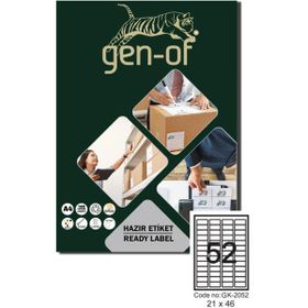 Gen-Of GK-2052 21x46 5200 Adet Laser Etiket