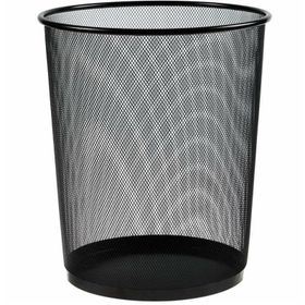 Gen-Of Siyah Metal Delikli File 10 lt Çöp Kovası