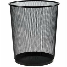 Gen-Of Siyah Metal Delikli File 10 lt Çöp Kovası
