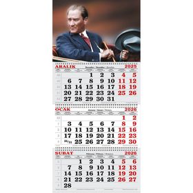 Genç Dijital Baskı 2026 Yılı Atatürk Otomobilde Gemici Takvimi