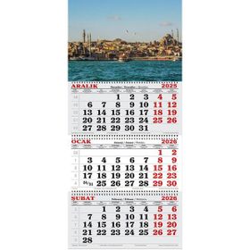 Genç Dijital Baskı 2026 Yılı Boğaz Manzarası Gemici Takvimi