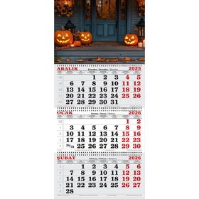 Genç Dijital Baskı 2026 Yılı Halloween Gemici Takvimi