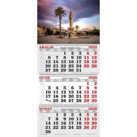 Genç Dijital Baskı 2026 Yılı İzmir Saat Kulesi Gemici Takvimi