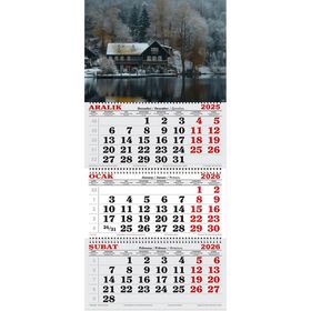 Genç Dijital Baskı 2026 Yılı Karlı Göl Evi Gemici Takvimi