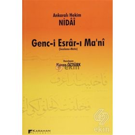 GENC-I ESRAR-I MA'NI (İNCELEME - METIN) - ANKARALI HEKIM NIDAI