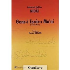 GENC-I ESRAR-I MA'NI (İNCELEME - METIN) - ANKARALI HEKIM NIDAI