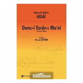 GENC-I ESRAR-I MA'NI (İNCELEME - METIN) - ANKARALI HEKIM NIDAI