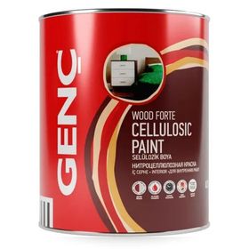 Genç9123 Siyah 0.75 lt Selülozik Parlak Ahşap Boyası