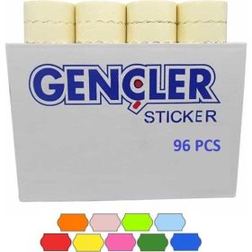 Gençler Etiketleme Makinesi 96 Adet Açık Sarı Etiket