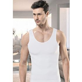 Genel İç Giyim Perisi Beyaz Formfit Beden Küçülten Seamless Dikişsiz Erkek Atlet