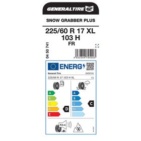 General 225/60 R17 103H XL Fr Snow Grabber Plus Kış Lastiği Üretim Yılı: 2021