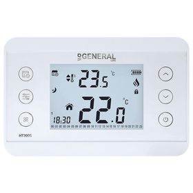General HT300S Kablolu Haftalık Programlı Siyah Oda Termostatı