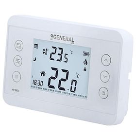 General HT300S Kablolu Haftalık Programlı Siyah Oda Termostatı