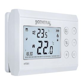 General HT300S Kablolu Haftalık Programlı Siyah Oda Termostatı