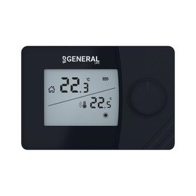 General Mitra 250 Siyah Kablolu Dijital Oda Termostatı - SİYAH