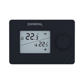 General Mitra 250 Siyah Kablolu Dijital Oda Termostatı - SİYAH