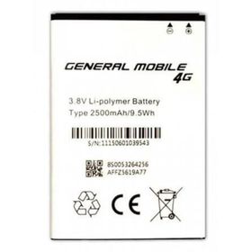 General Mobile 4G Android One 2500 mAh Batarya