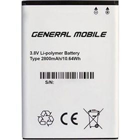 General Mobile 6610969 GM 6 DS 2800 MAH Batarya