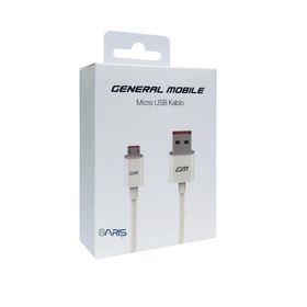 General Mobile M100374 Beyaz Micro USB Data/Şarj Kablosu