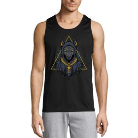 Generic Anubis Anpu Mısır Ölüm Tanrısı Siyah Erkek T-shirt