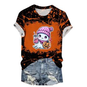 Generic S-777 Hardal Sarısı Kısa Kollu Gençler Sonbahar Yaz Crewneck Gevşek Fit Sevimli Üstleri 2025 Y2K Kadın T-shirt