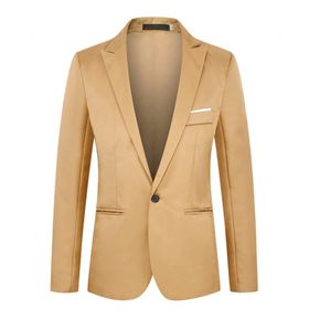 Generisch 2025 Hafif Standart Haki Sportif Slim Blazer Erkek Takım Ceket