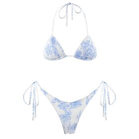 Generisch Dikini High Waist Push Up Karın Kapalı İki Parçalı D Kadın Spor Bikini Seti