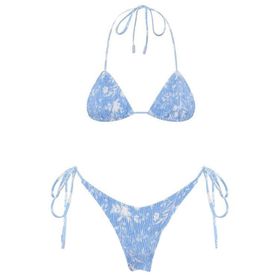 Generisch Dikini High Waist Push Up Karın Kapalı İki Parçalı F Kadın Spor Bikini Seti