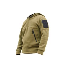 Genius Store Erkek Polar Outdoor Kapşonlu Kombat Tactical Cepli Polar