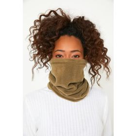 Genius Store Kadın Polar Haki Outdoor Boyunluk