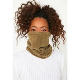 Genius Store Kadın Polar Haki Outdoor Boyunluk