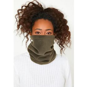 Genius Store Kadın Polar Haki Outdoor Boyunluk