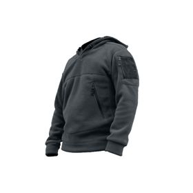 Genius Store Kompat Tactical Füme Kapüşonlu Outdoor Erkek Polar