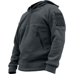 Genius Store Kompat Tactical Füme Kapüşonlu Outdoor Erkek Polar