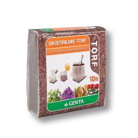 Genta 10 lt Sıkıştırılmış Cocopeat Torf